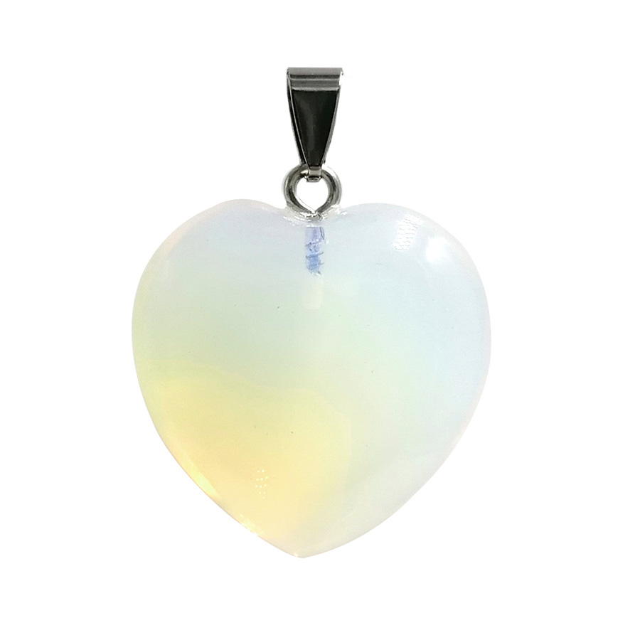 HP5724 Opalita colgante corazón con argolla